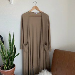 lularoe | sarah camel duster cardigan